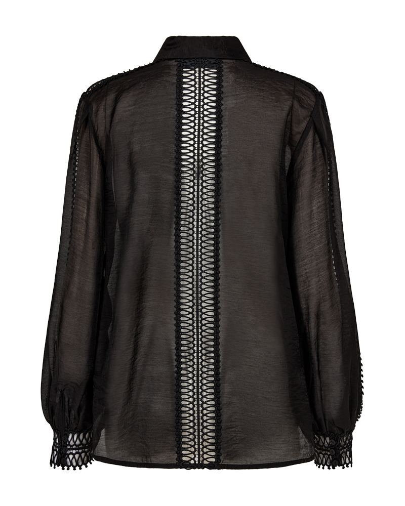 CMULTRA - SHIRT WITH LACES IN BLACK
