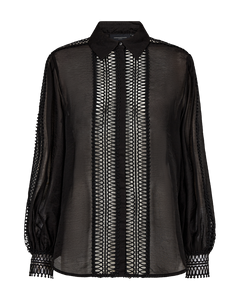 CMULTRA - SHIRT WITH LACES IN BLACK