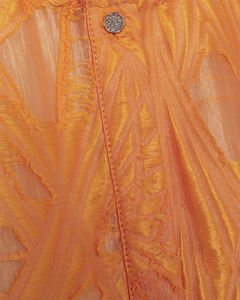CMBALOON - SHIRT WITH BALOON SLEEVES IN ORANGE
