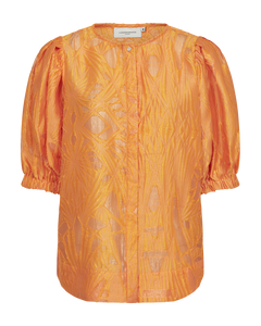CMBALOON - SHIRT WITH BALOON SLEEVES IN ORANGE