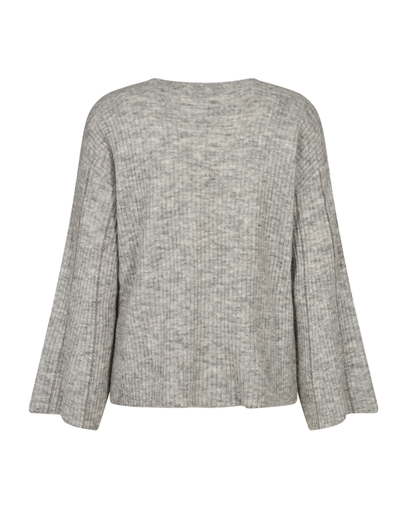 Cmibra - gebreide pullover met strass in grijs