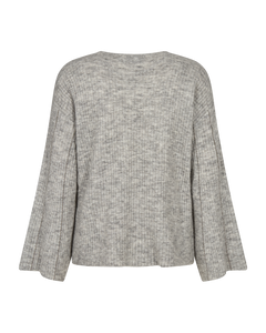 Cmibra - gebreide pullover met strass in grijs