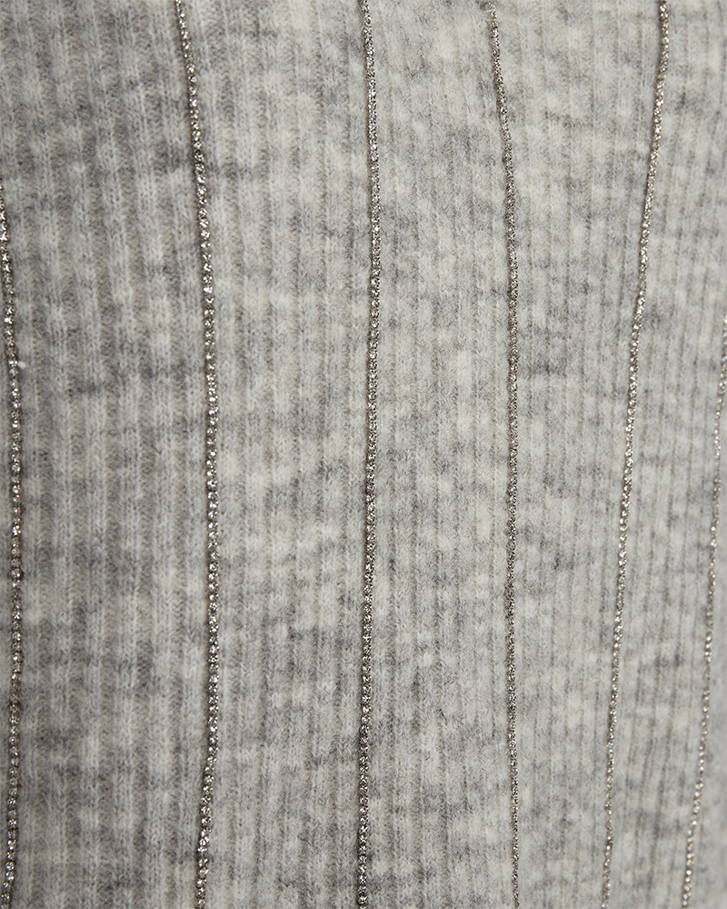 Cmibra - gebreide pullover met strass in grijs