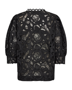 CMMALA - SHIRT WITH LACES IN BLACK