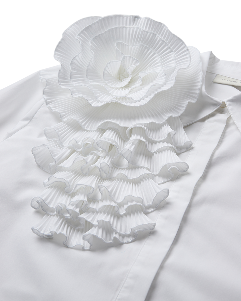 Cmpleat - shirt met roos in het wit