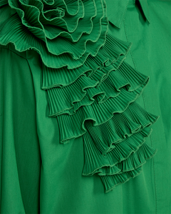 CMPLEAT - SHIRT WITH ROSE IN GREEN