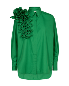 CMPLEAT - SHIRT WITH ROSE IN GREEN