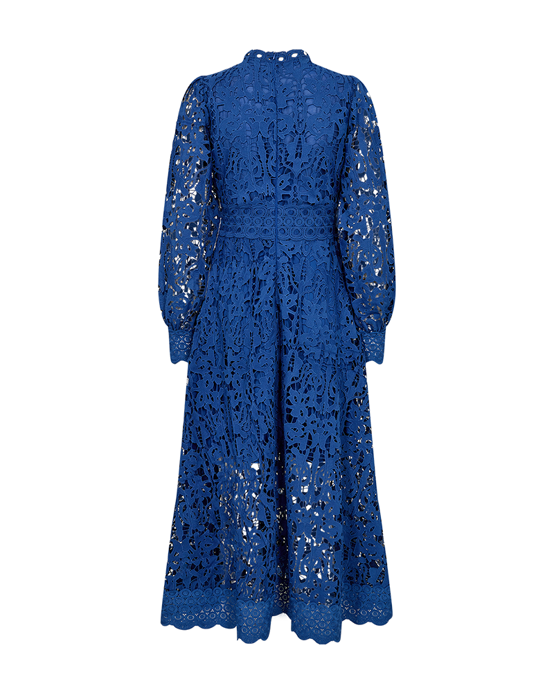 Cmlaly - jurk met kant in blauw
