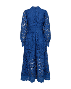 Cmlaly - jurk met kant in blauw