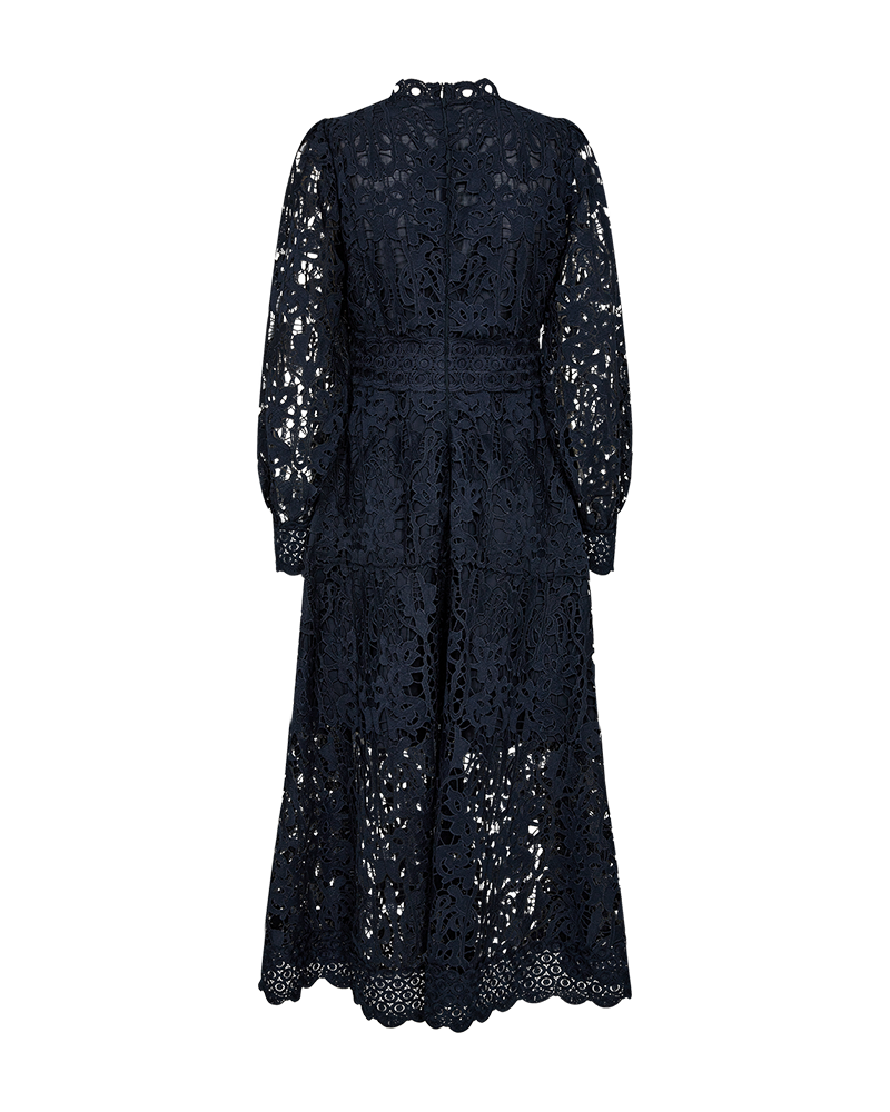 Cmlaly - jurk met kant in blauw