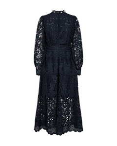 Cmlaly - jurk met kant in blauw
