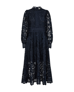 Cmlaly - jurk met kant in blauw