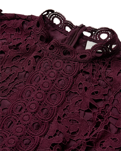 Cmlaly - jurk met kant in rood