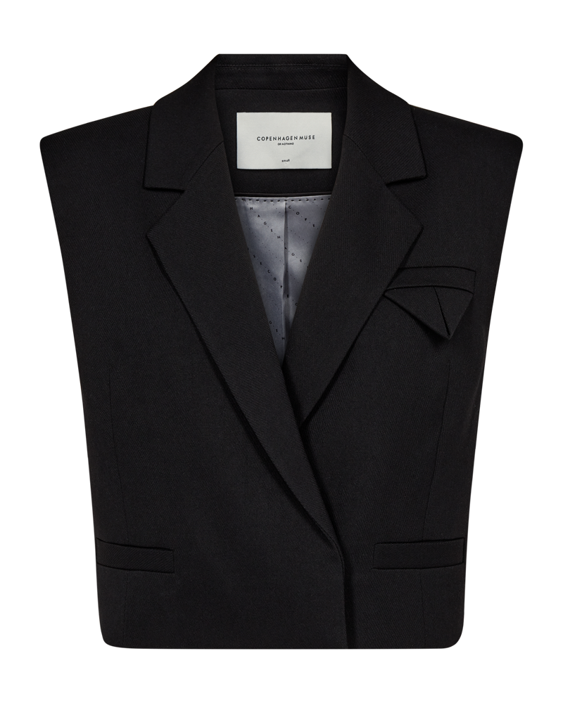 CMTailor - Korte vest in het zwart