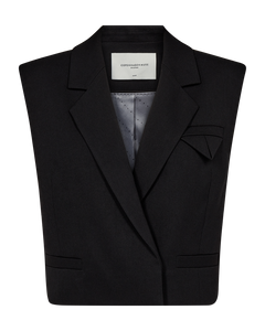 CMTailor - Korte vest in het zwart