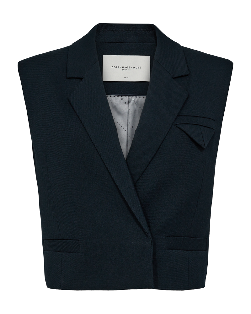 CMTAILOR - SHORT WAISTCOAT IN BLUE