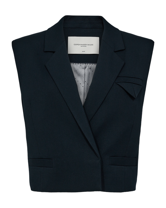 CMTailor - Korte vest in het blauw