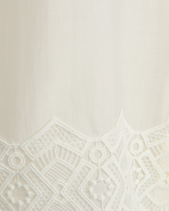 CMMOLLY - SHIRT WITH LACES IN WHITE,OFF-WHITE