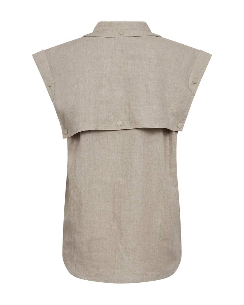 CMNATULI - LINEN SHIRT IN BEIGE