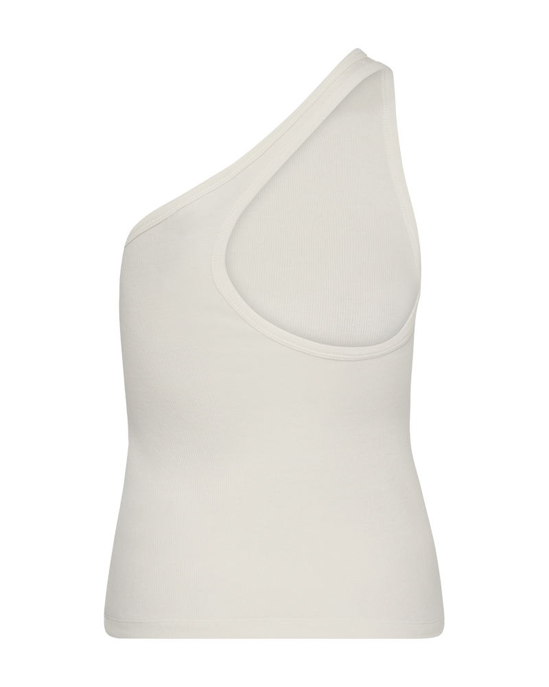 CMSIV-One-shoulder top in wit, gebroken wit