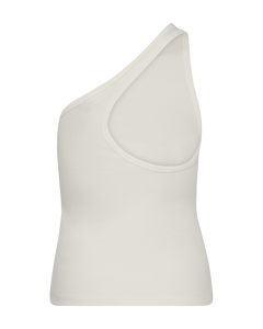 CMSIV-One-shoulder top in wit, gebroken wit