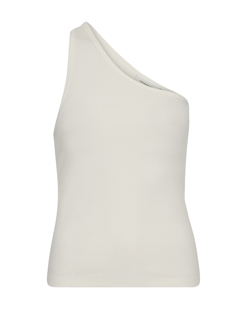 CMSIV-One-shoulder top in wit, gebroken wit
