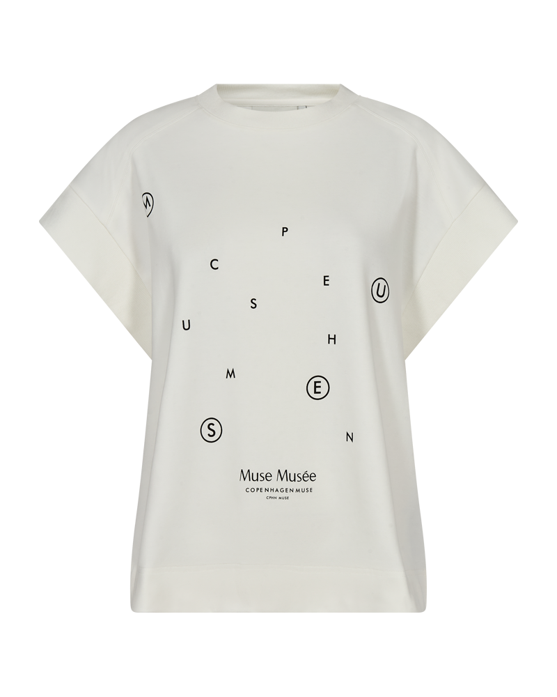 CMMUSE - T-SHIRT IN WHITE,OFF-WHITE