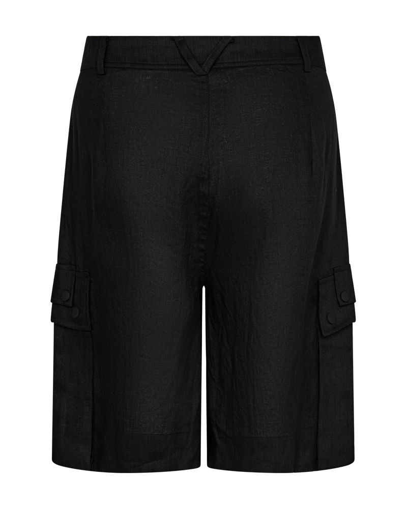 CMNATULI - HIGH-WAISTED SHORTS IN BLACK