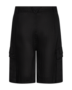 CMNATULI - HIGH-WAISTED SHORTS IN BLACK