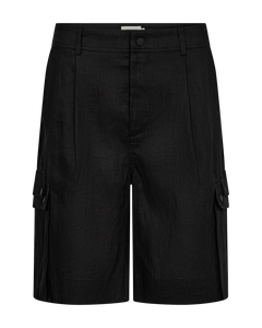 CMNATULI - HIGH-WAISTED SHORTS IN BLACK