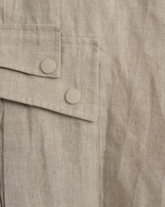 Cmnatuli - Hoog getailleerde shorts in beige