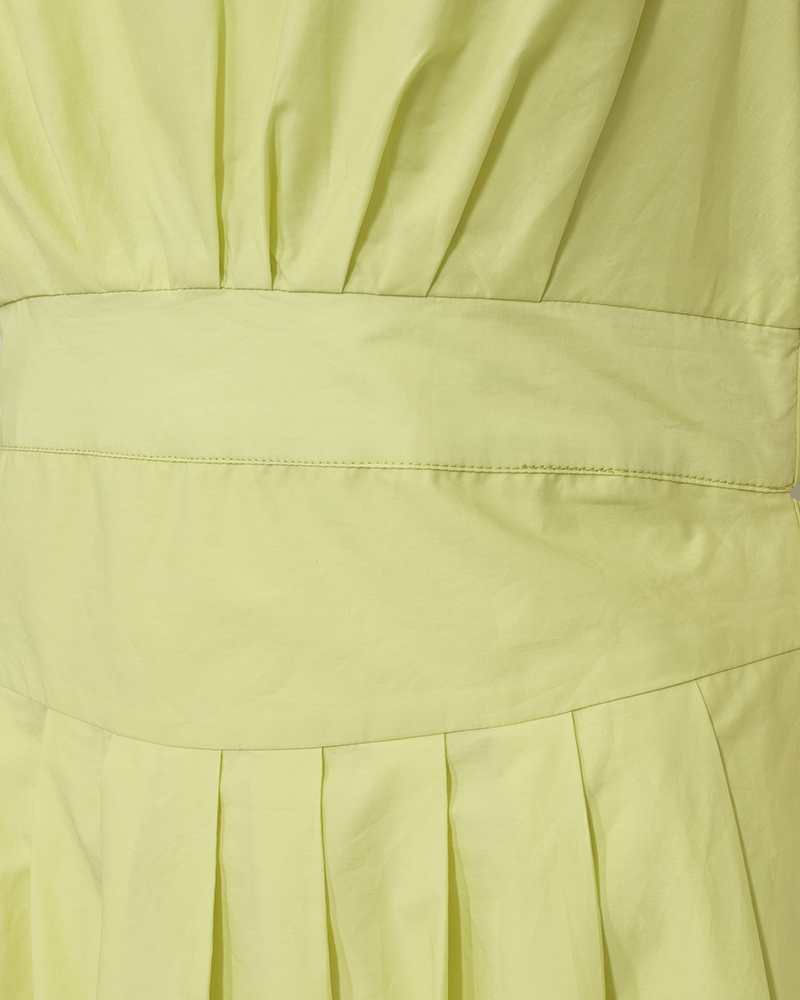 CMPOPLIN - DRESS IN GREEN