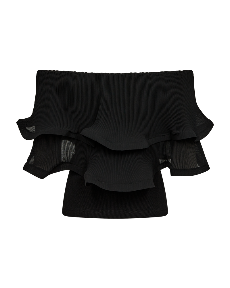 CMKIRA - OFF-SHOULDER TOP IN BLACK