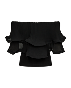 CMKIRA - OFF-SHOULDER TOP IN BLACK