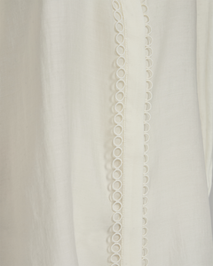 CMMOLLY - SHIRT WITH LACE DETAILS IN WHITE,OFF-WHITE