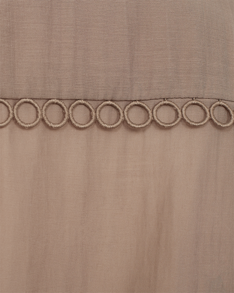 Cmmolly - shirt met kanten details in beige