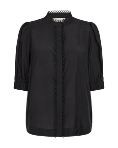 Cmmolly - shirt met veters in zwart