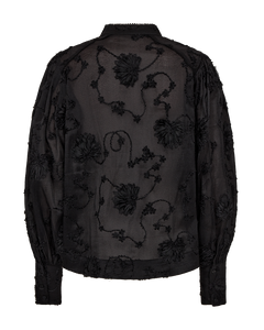 CMMILDE - EMBROIDERED SHIRT IN BLACK