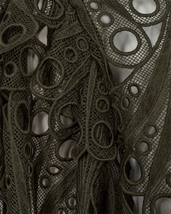 Cmmoonlight - blouse met veters in groen