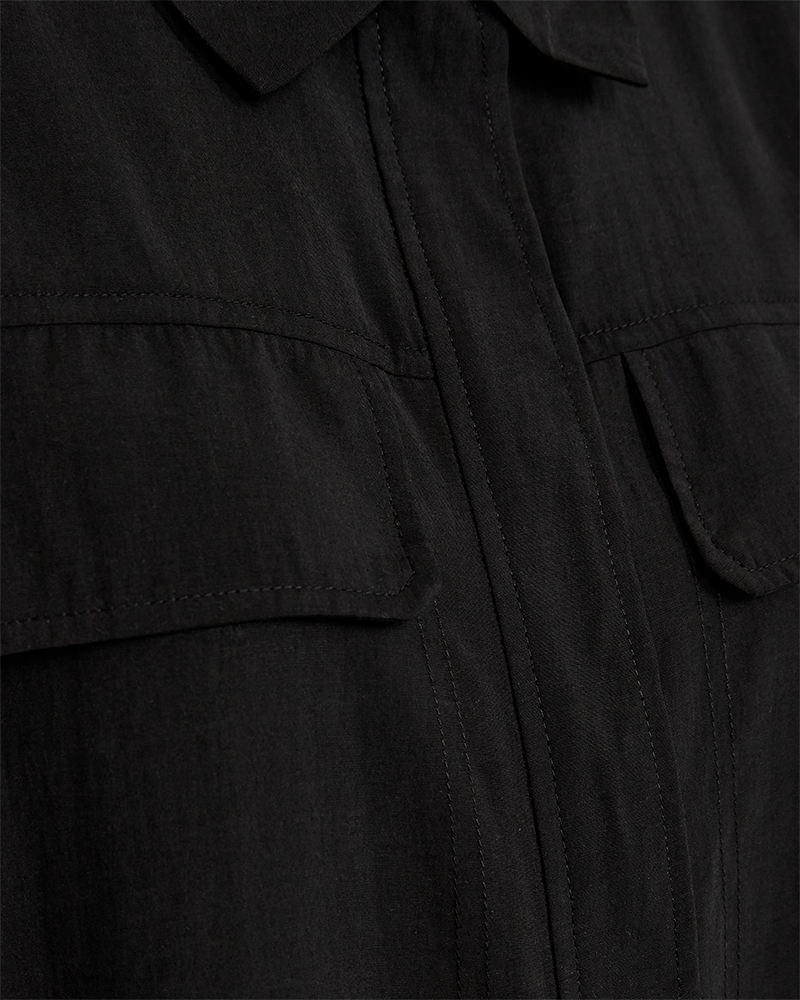 CMMOLLY - SHIRT WITH CHEST POCKETS IN BLACK