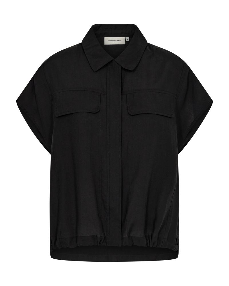 CMMOLLY - SHIRT WITH CHEST POCKETS IN BLACK