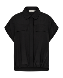 CMMOLLY - SHIRT WITH CHEST POCKETS IN BLACK