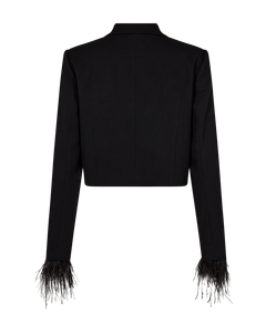 CMTailor - Korte blazer met franjes in het zwart