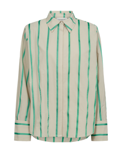 CMKERMI - STRIPED SHIRT IN BEIGE AND GREEN