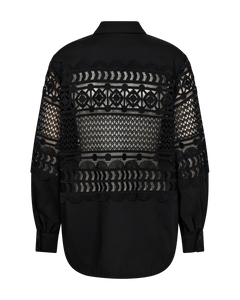 CMVITRA - LONG SHIRT WITH LACES IN BLACK