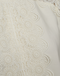 CMMOLLY - DRESS WITH LACES IN WHITE,OFF-WHITE