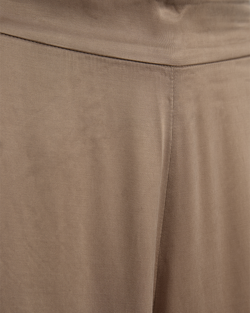 Cmcupro - brede broek in beige