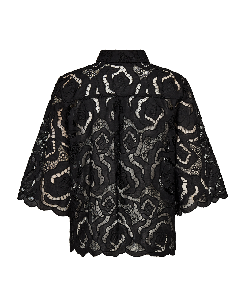Cmrotra - shirt met veters in zwart