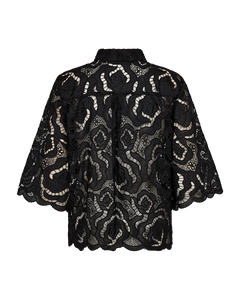 Cmrotra - shirt met veters in zwart