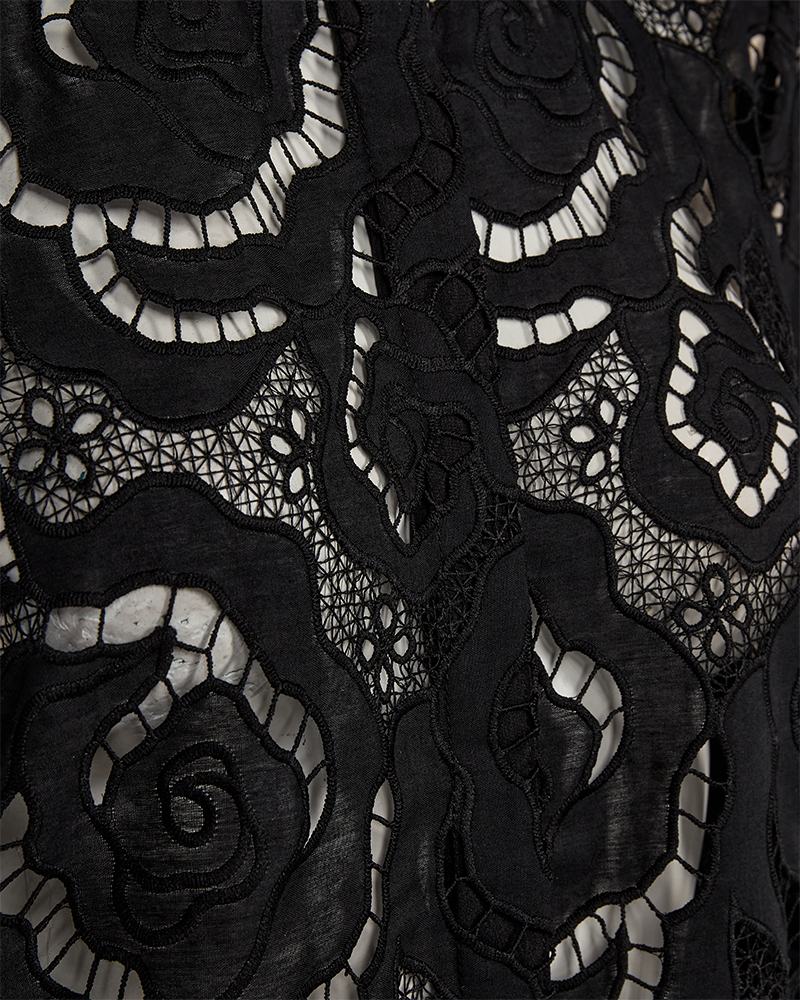 Cmrotra - shirt met veters in zwart